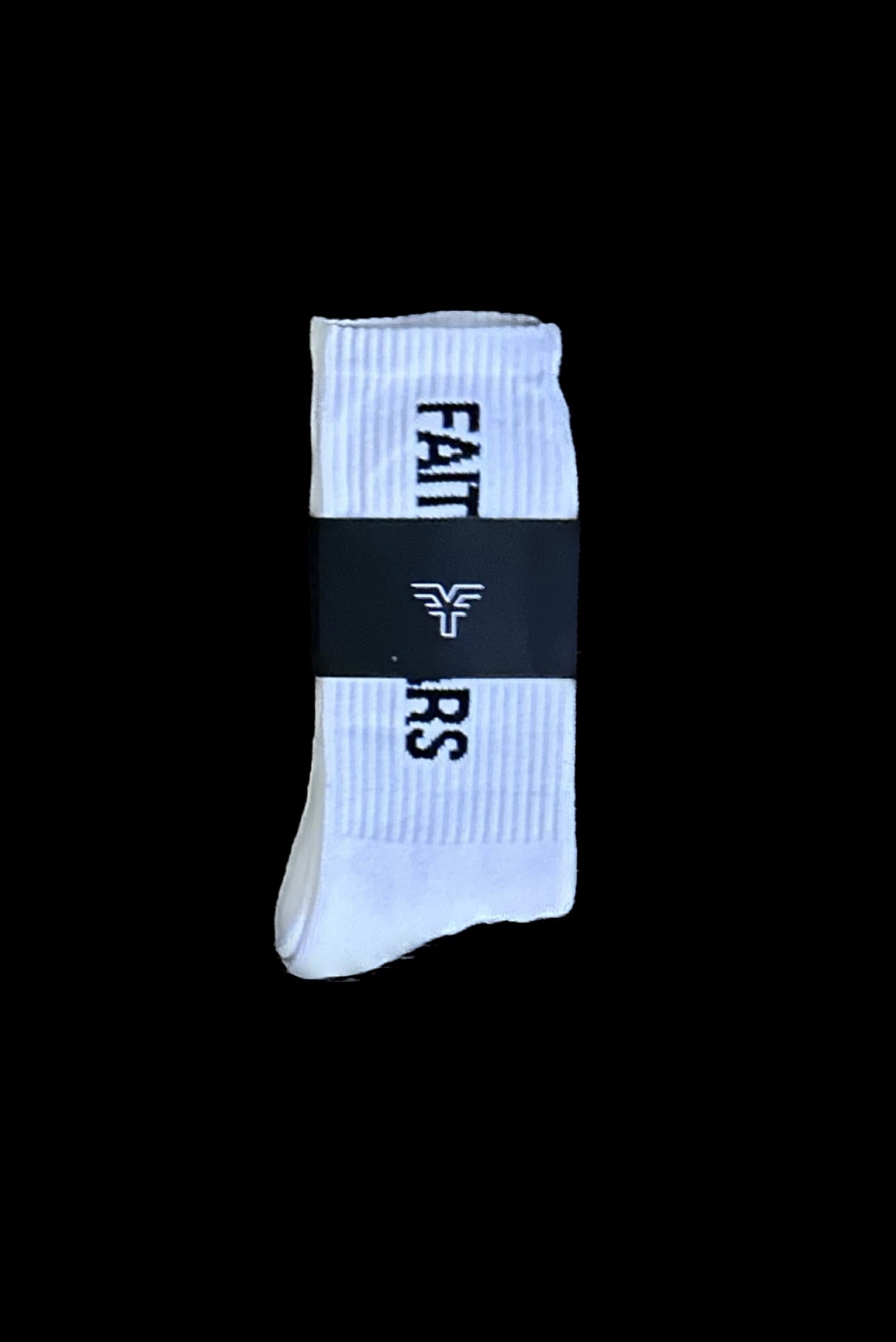 FAITH YOUR FEARS SOCKS - WHITE