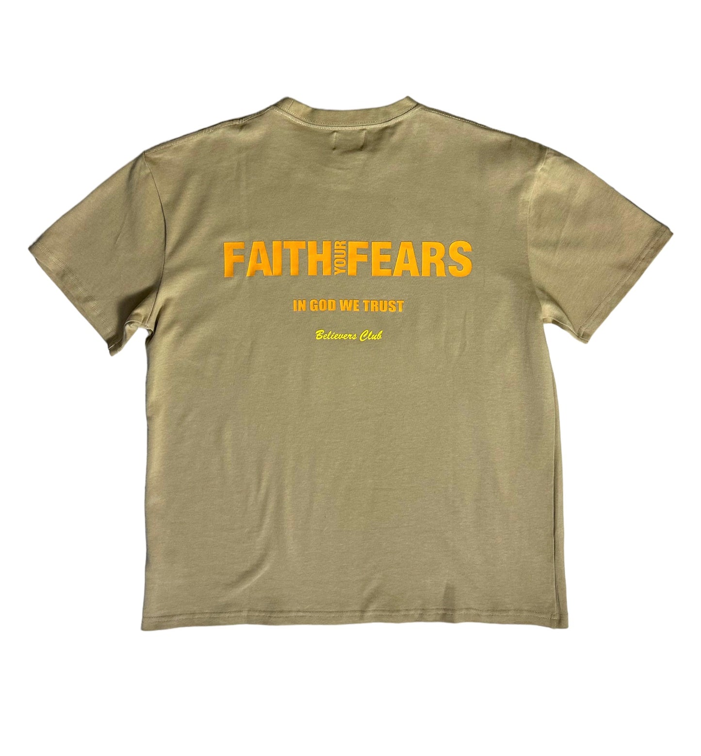 BELIEVERS CLUB T-SHIRT - GOLD SAND